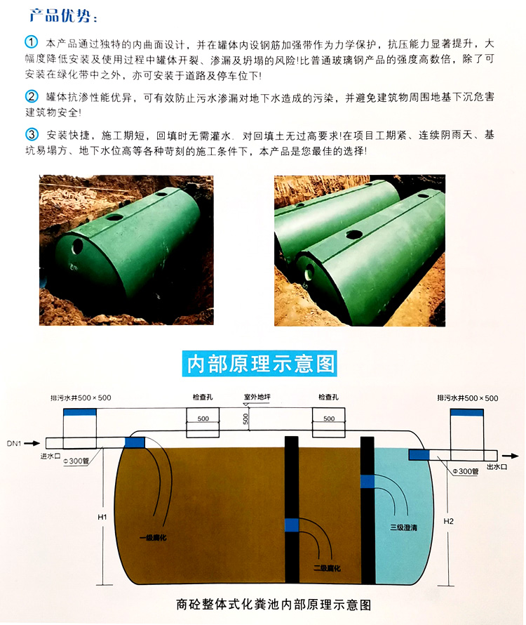 东兴玻璃钢化粪池
